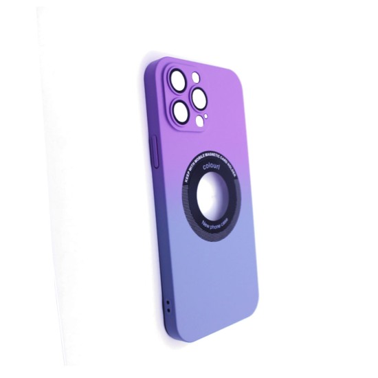 Capa Magnetic com Lente de Câmera Para Apple iPhone 13 Pro Roxo